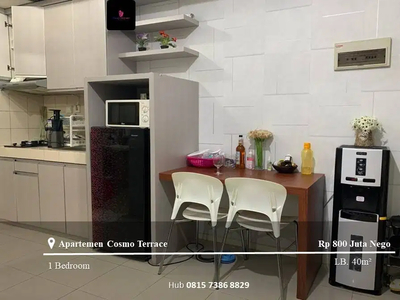 Dijual Apartement Cosmo Terrace Middle Floor 1BR Furnished City View