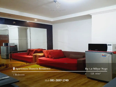 Dijual Apartement Thamrin Residence 1BR Full Furnished