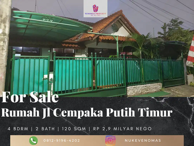 Dijual Rumah 2 Lantai Bagus di Cempaka Putih, Jakarta Pusat