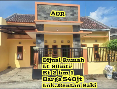 Dijual Rumah Gentan Baki