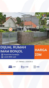 Dijual Rumah Pusat Kota Surabaya Jl. Imam Bonjol