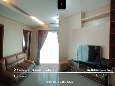 Disewakan Apartement Thamrin Residence High Floor Type L 1BR Furnished