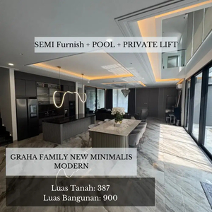 Graha Famili Semi Furnish With Pool Include Private Lift