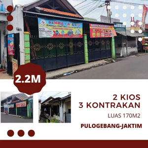 Jual Kios, + Kontrakan 3 Pintu Pinggir Jalan Raya Cakung Jakarta