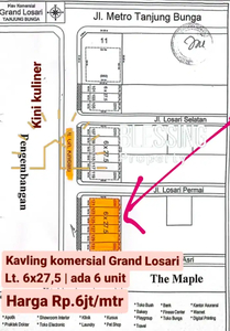 Kavling komersial tanjung bunga