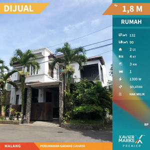 N012 Dijual Rumah Hook Modern Minimalis di Perumahan Gadang Cahaya,