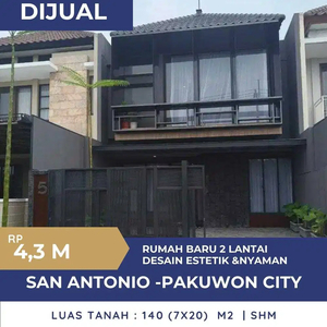 Pakuwon City Desain Estetik ‼️Rumah 2 Lantai Baru San Antonio