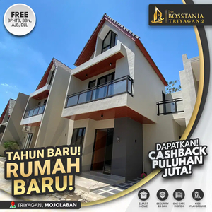 Perumahan Premium Skandinavian 2 Lantai Dekat UNS & Enter Tol KRA