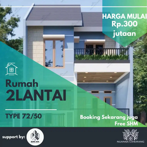 Rumah 2 Lantai Harga spesial FREE SHM!