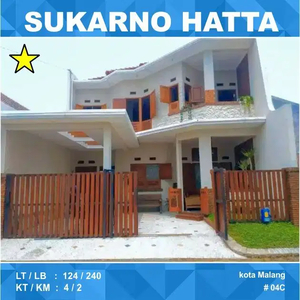 Rumah 2 Lantai Luas 126 Griya Shanta Sukarno Hatta Suhat Malang _ 04C