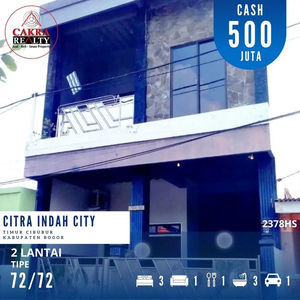 Rumah 2 lantai Second 3 Kamar di Citra Indah City 2378HS