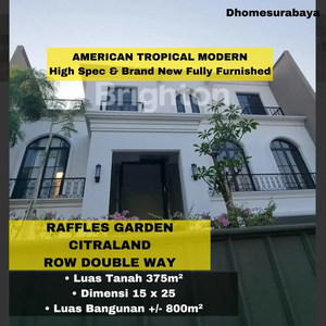Rumah American Tropical Raffels Garden Citraland Full Furnish