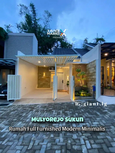 Rumah Baru Full Furnished, Interior dan Elektronik di Mulyorejo Sukun