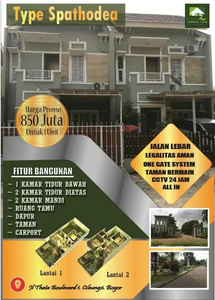 Rumah Idaman Konsep Asri Depan Taman | KPR Developer Tanpa Bank & Riba