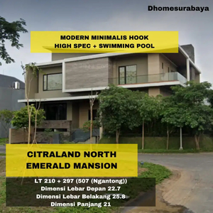 Rumah Mewah Modern North Emerald Mansion Citraland With Pool
