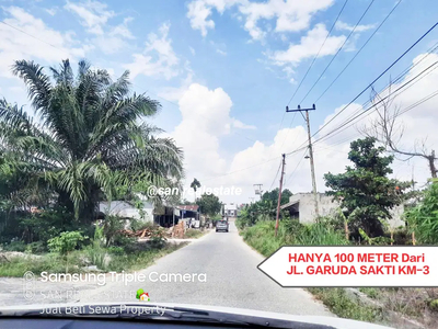 Tanah Murah Prospektif Utk Investasi, Kost2an Jl. Garuda Sakti KM 3