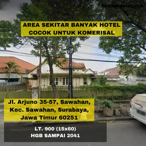 TerMurah Area Komersial Jl Arjuno 35 - 70 Sawahan Hitung Tanah