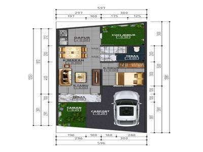 CIRACAS JAKTIM PENAWARAN KHUSUS 3 UNIT RUMAH BARU 2 LT READY 160