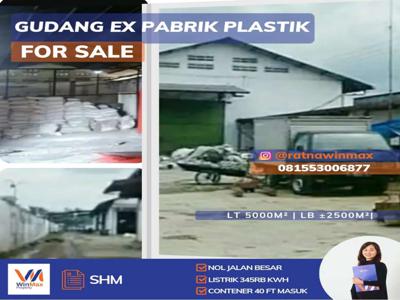 Dijual Gedung Ex Pabrik Plastik Jombang
