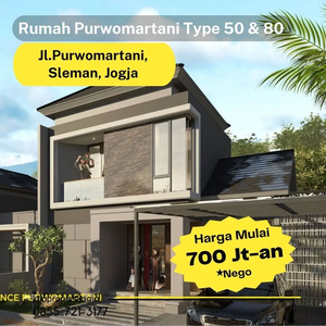 700 Jt-an: Rumah Murah 2 Lantai dalam Perumahan Purwomartani