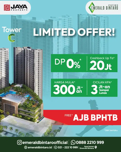 Apartemen 300 jutaan di bintaro dekat stasiun jurang mangu