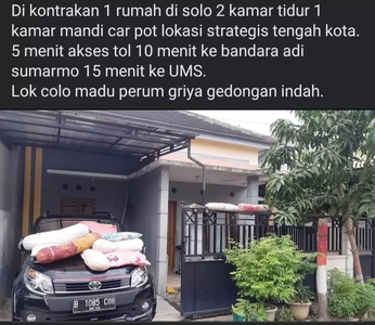 Di kontrkan 1 rumah berikut fasilitasnya