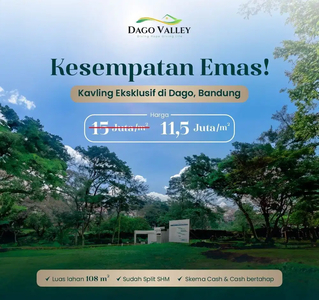 Dijual cepat kavling tanah di dago dkt kebun binatang bandung n Unpad