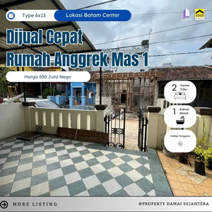 Dijual cepat‼
Rumah 1 lantai
Perumahan Anggrek Mas 1