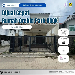 Dijual cepat
Rumah Hook 2 Lantai Orchid Park Batam Centre