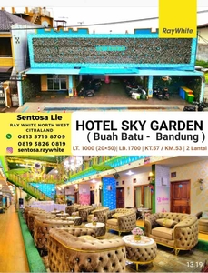 Dijual Hotel Sky Garden - Buah Batu Bandung Jawa Barat Full Furnish