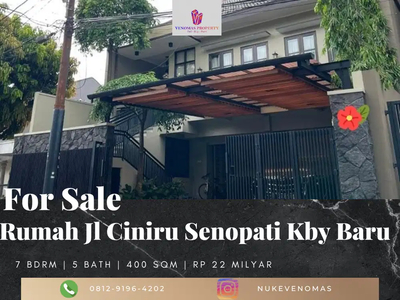 Dijual Rumah 2 Lantai Bagus Semi Furnished SHM Senopati