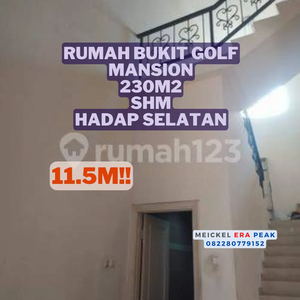 DIJUAL Rumah Bukit Golf Mansion PIK, Lt.230m2, SHM, Hadap Selatan