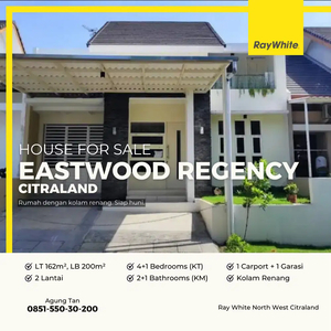 Dijual Rumah + Kolam Renang Eastwood Regency Citraland Surabaya Barat