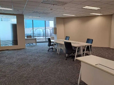 For Rent Kantor Semi Furnish 110 m2 di Prudential Center Kokas, Murah