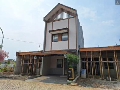 Rumah 3 Lantai + Rooftop dengan Nuansa Jepang Modern di Pamulang