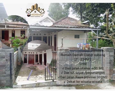 Rumah Daerah Ciater Subang Jawa Barat
