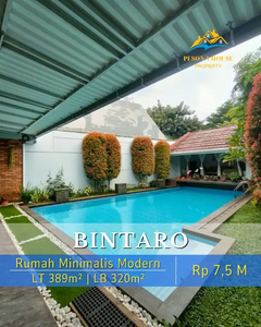 Rumah Minimalis Modern Dgn Kolam Renang Pribadi Bintaro Jaya