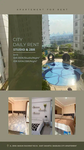 Sewa Harian mulai 400RBan Unit Studio/2BR di Bassura City - A0531