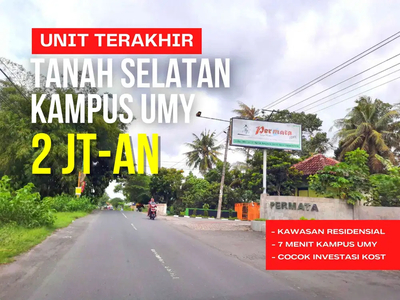 Tanah Dekat Kampus UMY, Ideal untuk Kos-Kosan