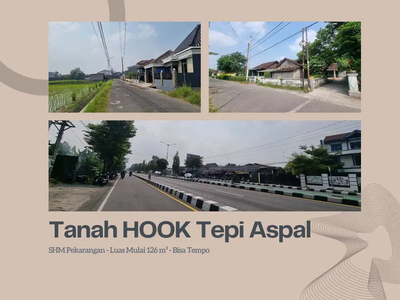 Tanah Dekat Toll Trihanggo Jogja, SHM Nempel Aspal