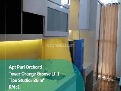 Dijual Apartemen Puri Orchard Twr Orange Groove Lt. 1 Tipe Studio