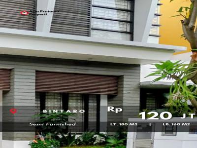 Di Sewakan Rumah Semi Furnished Bagus di Bintaro, Tangerang Selatan