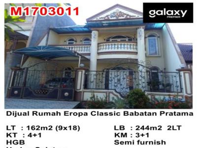 Dijual Rumah Classic Babatan Pratama Dkt Wiyung Royal Residence