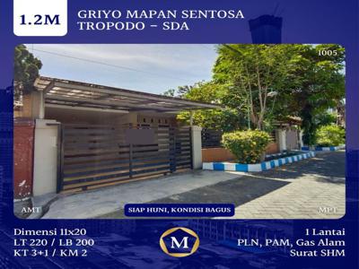 Dijual Rumah Griyo Mapan Sentosa Sidoarjo 1.2M Siap Huni Kondisi Bagus