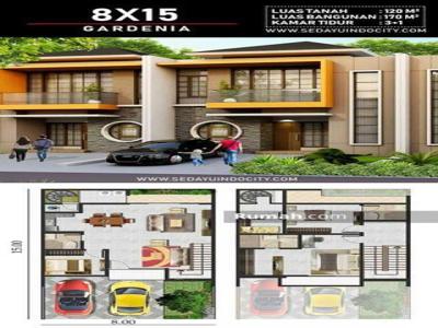 DISEWAKAN RUMAH PIK 2 8X15 HOEK