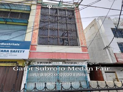 Ruko Gatsu Jalan Gatot Subroto dekat Medan Fair Petisah Inti Kota