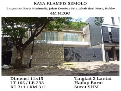 Rumah Siap huni 2 lantai Raya Klampis Semolo Surabaya NEGO