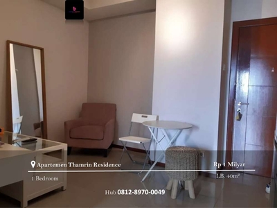 Dijual Apartement Thamrin Residence Type I Full Furnished Low Floor