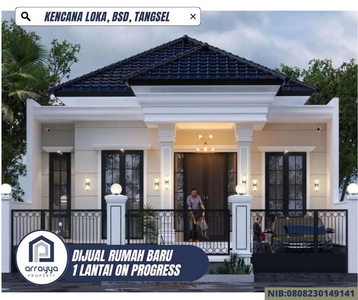 Dijual Rumah On Progress 1 Lantai Kencana Loka BSD 'HRB93'