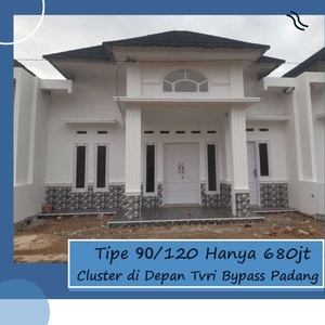 Dijual Rumah Siap Huni di Padang Bypass Cluster Tipe 90 Promo 850jt